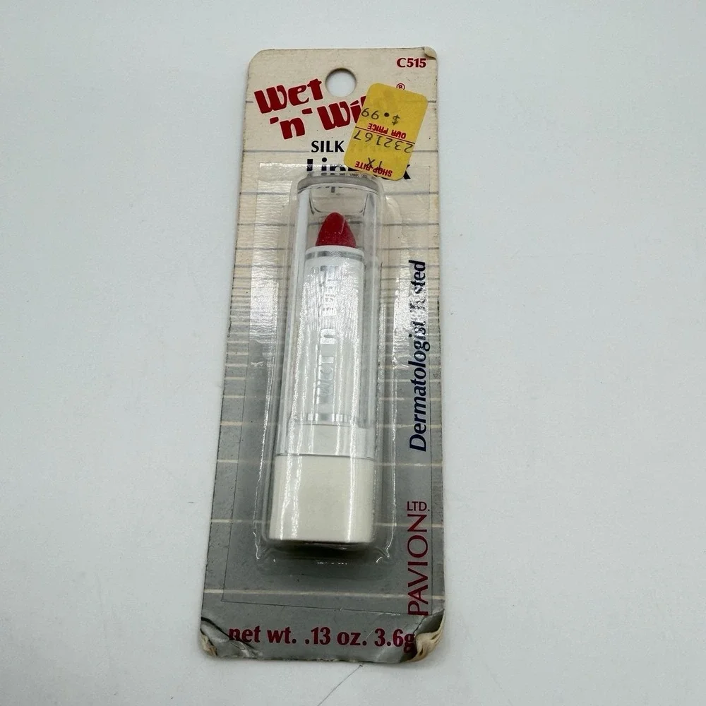 Vtg Wet 'n Wild Silk Finish Lipstick 1991 Pavion NOS Sealed Blister Pack LOT 10